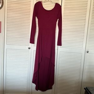 Cross back long dress